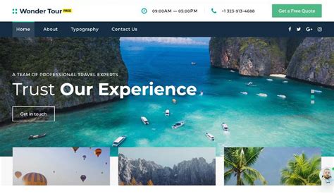 Tour Homepage .